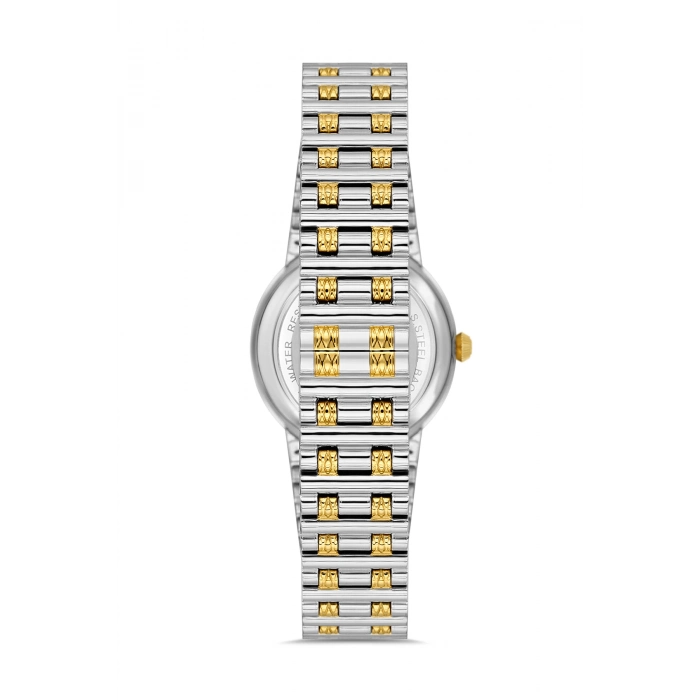 Ferro Sarı ve Gümüş Çelik Kordon Kadın Kol Saati FL43010A-D3