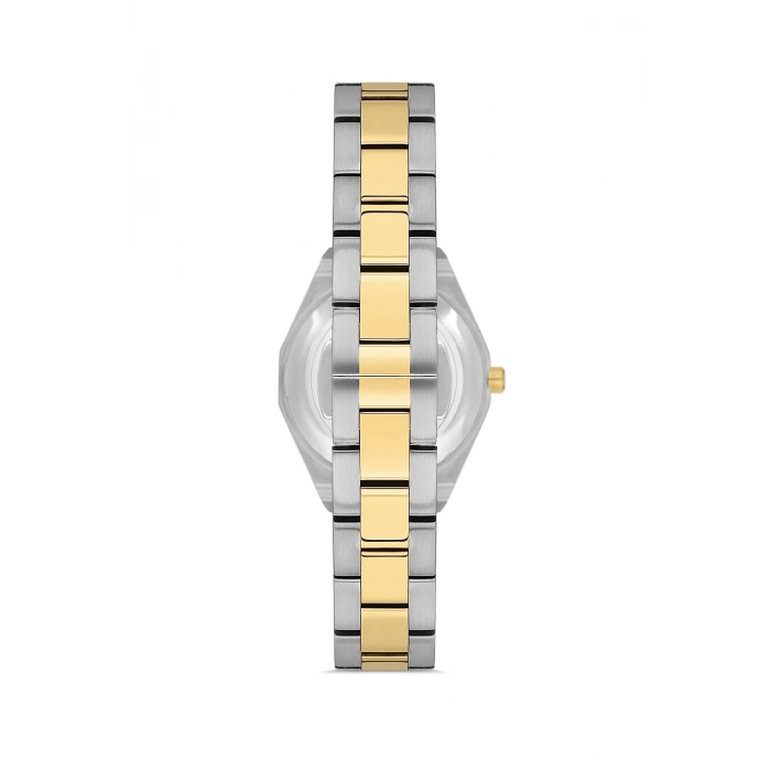 Ferro Sarı ve Gümüş Çelik Kordon Kadın Kol Saati FL43014A-D 3ATM Su Geçirmez 2 Yıl Garantili