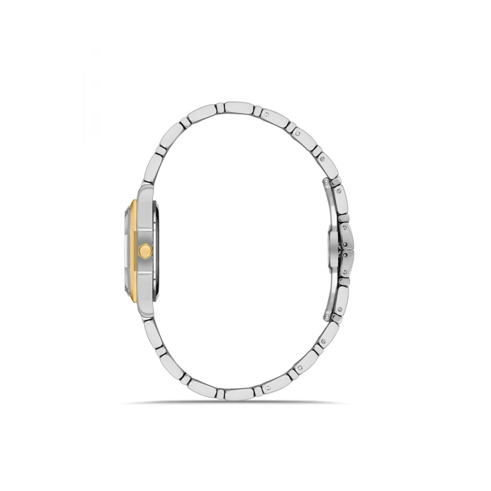 Ferro Sarı ve Gümüş Çelik Kordon Kadın Kol Saati FL43019A-D 3ATM Su Geçirmez 2 Yıl Garantili