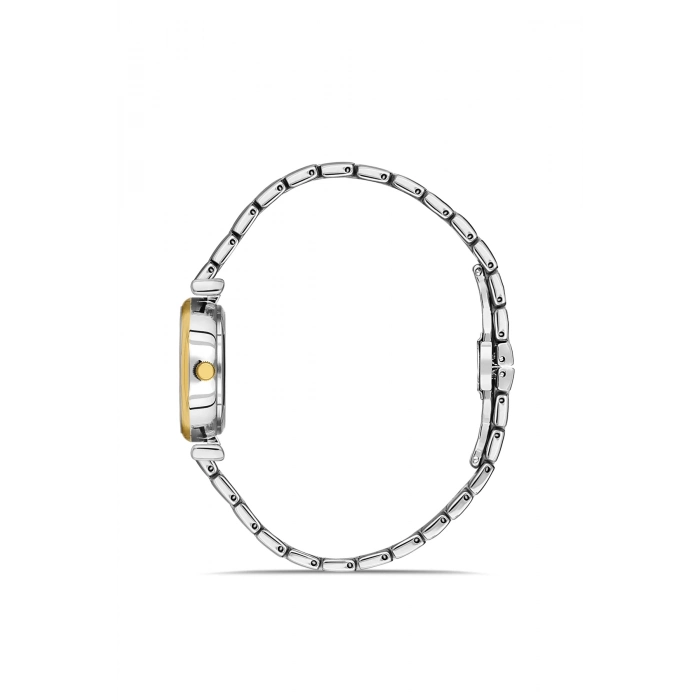 Ferro Sarı ve Gümüş Çelik Kordon Kadın Kol Saati FL43020A-D 3ATM Su Geçirmez 2 Yıl Garantili