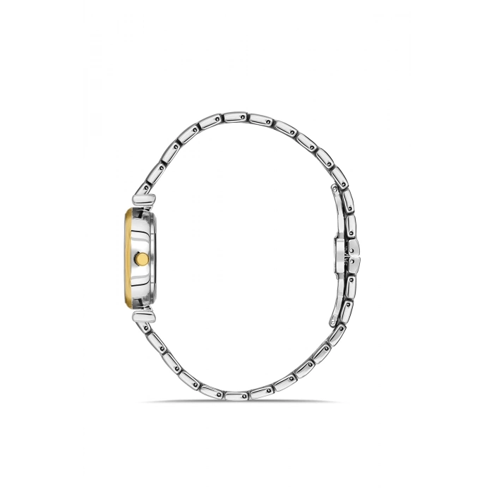 Ferro Sarı ve Gümüş Çelik Kordon Kadın Kol Saati FL43020A-D6 3ATM Su Geçirmez 2 Yıl Garantili