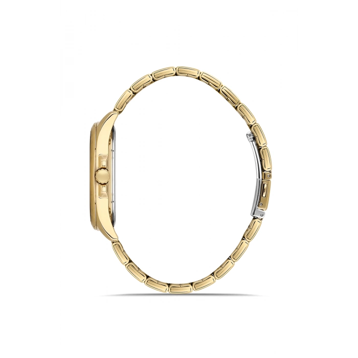 Ferro Sarı Çelik Kordon Erkek Kol Saati F11551AWT-B 3 ATM Su Geçirmez 2 Yıl Garantili Hediye Paketli