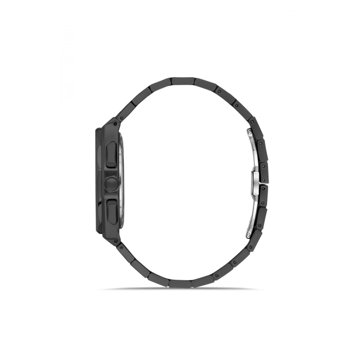 Ferro Gri Çelik Kordon Erkek Kol Saati FM43013A-V Tüm Fonksiyonlar Aktif 3 ATM Su Geçirmez