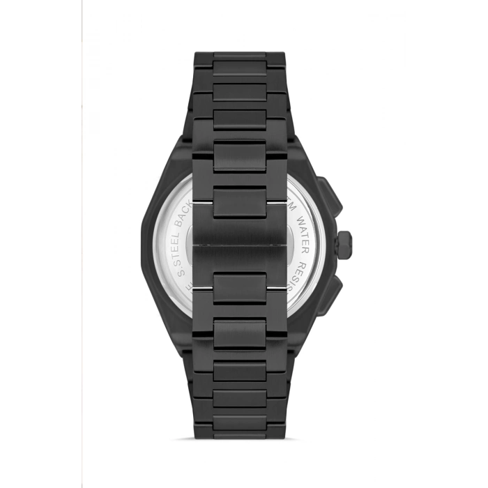 Ferro Gri Çelik Kordon Erkek Kol Saati FM43013A-V Tüm Fonksiyonlar Aktif 3 ATM Su Geçirmez