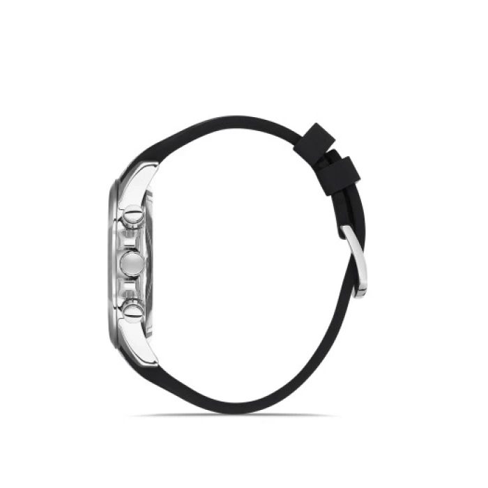 Ferro Siyah Silikon Kordon Erkek Kol Saati FM11379DWT-J Fonksiyonları Aktif 3ATM Su Geçirmez