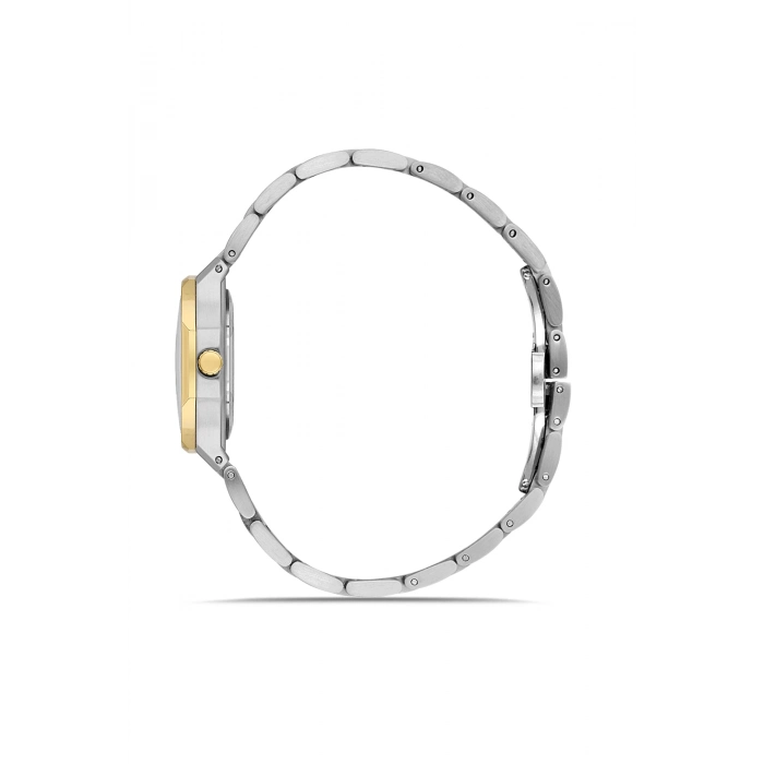 Ferro Sarı ve Gümüş Çelik Kordon Kadın Kol Saati FL21616AWT-D8 3ATM Su Geçirmez 2 Yıl Garantili