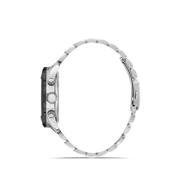 Ferro Gümüş Çelik Kordon Erkek Kol Saati FM11388A-J6 Fonksiyonları Aktif 3ATM Su Geçirmez