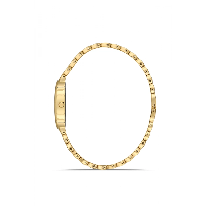 Ferro Sarı Çelik Kordon Kadın Kol Saati FM88732A-B4 2 Yıl Garantili 3 ATM Su Geçirmez Hediye Paketli