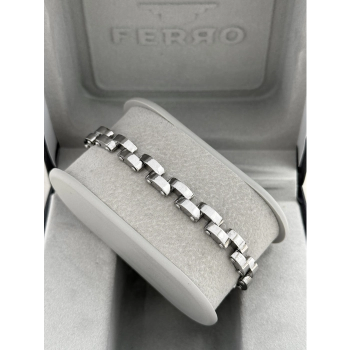 Gümüş Çelik Erkek Bileklik FRJ10139A-A 2 Yıl Garantili Hediye Paketli