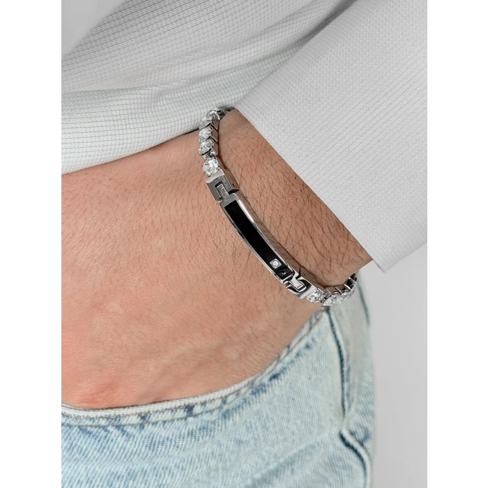 Ferro Gümüş Çelik Erkek Takı FRJ10071-A