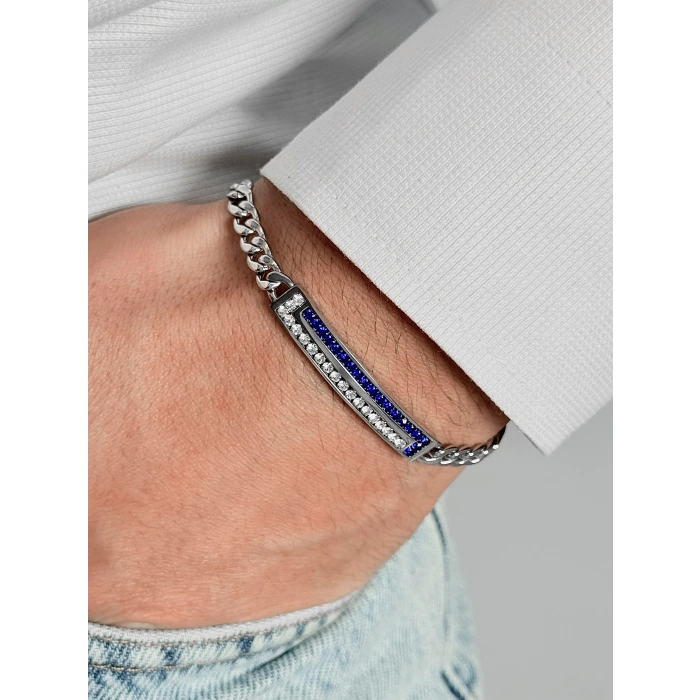 Ferro Gümüş Çelik Erkek Bileklik FRJ10018A-L