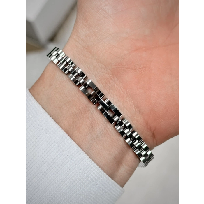 Gümüş Çelik Erkek Bileklik FRJ10161A-A 2 Yıl Garantili Hediye Paketli