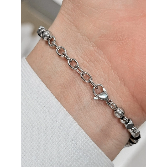 Gümüş ve Turkuaz Çelik Erkek Bileklik FRJ10167A-A15 2 Yıl Garantili Hediye Paketli