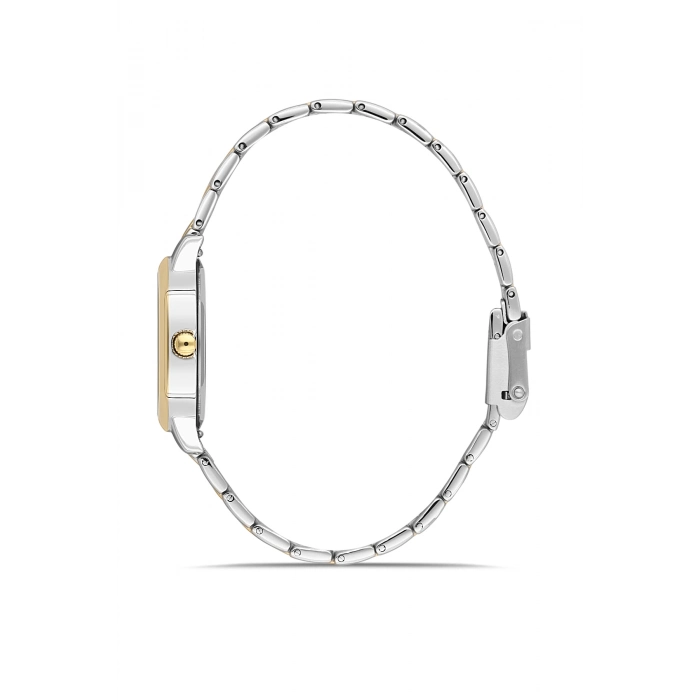 Ferro Sarı ve Gümüş Çelik Kordon Kadın Kol Saati FL21766A-D3 3ATM Su Geçirmez 2 Yıl Garantili