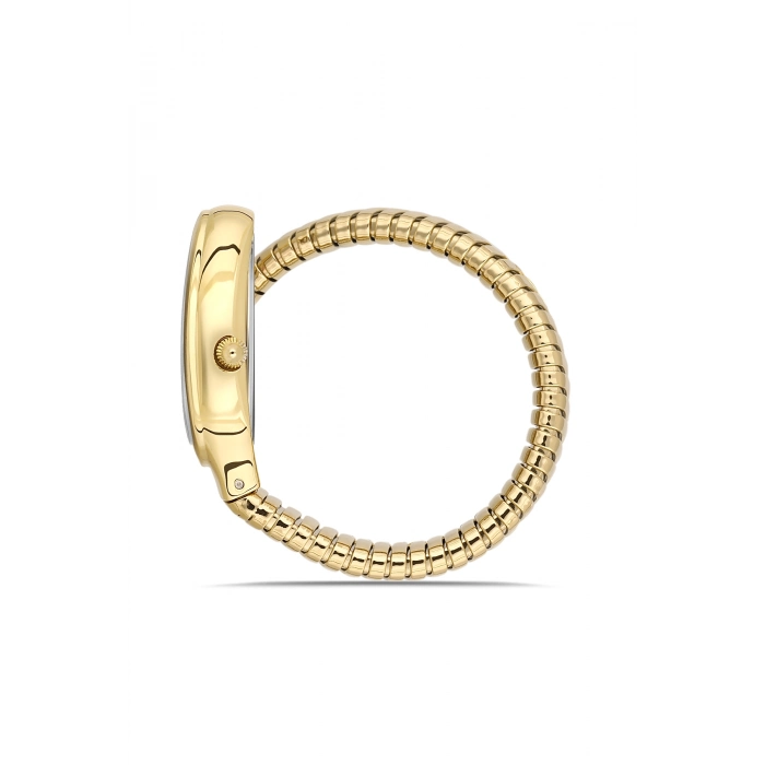 Ferro Sarı Çelik Kordon Kadın Kol Saati FL40165A-B 3ATM Su Geçirmez 2 Yıl Garantili HediyePaketli