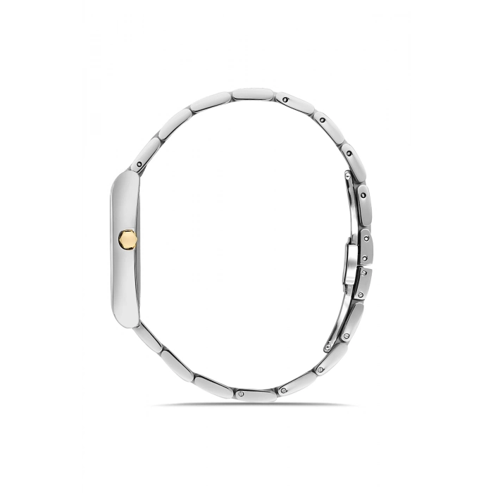 Ferro Sarı ve Gümüş Çelik Kordon Kadın Kol Saati FL21771A-D 3ATM Su Geçirmez 2 Yıl Garantili