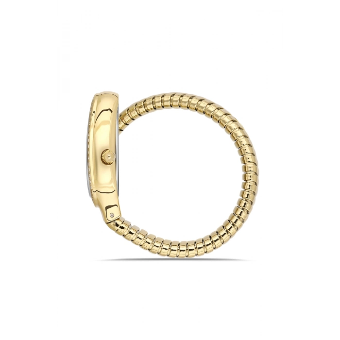 Ferro Sarı Çelik Kordon Kadın Kol Saati FL40154A-B 3ATM Su Geçirmez 2 Yıl Garantili HediyePaketli