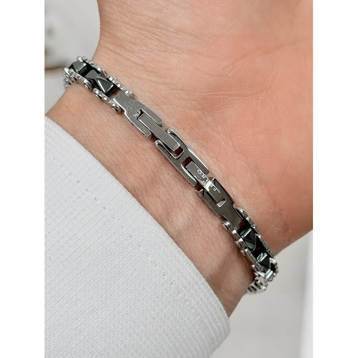 Gümüş Çelik Erkek Bileklik FRJ10147A-V 2 Yıl Garantili Hediye Paketli