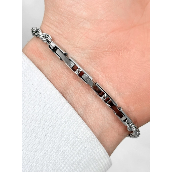 Gümüş Çelik Erkek Bileklik FRJ10166A-A 2 Yıl Garantili Hediye Paketli