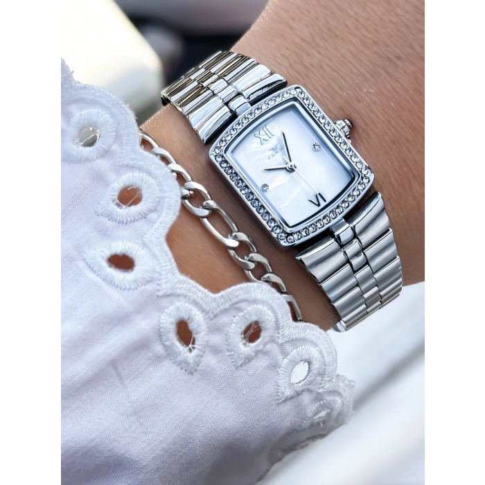 Ferro Gümüş Çelik Kordon Kadın Kol Saati FL88744A-A 3 ATM Su Geçirmez 2 Yıl Garantili Hediye Paketli