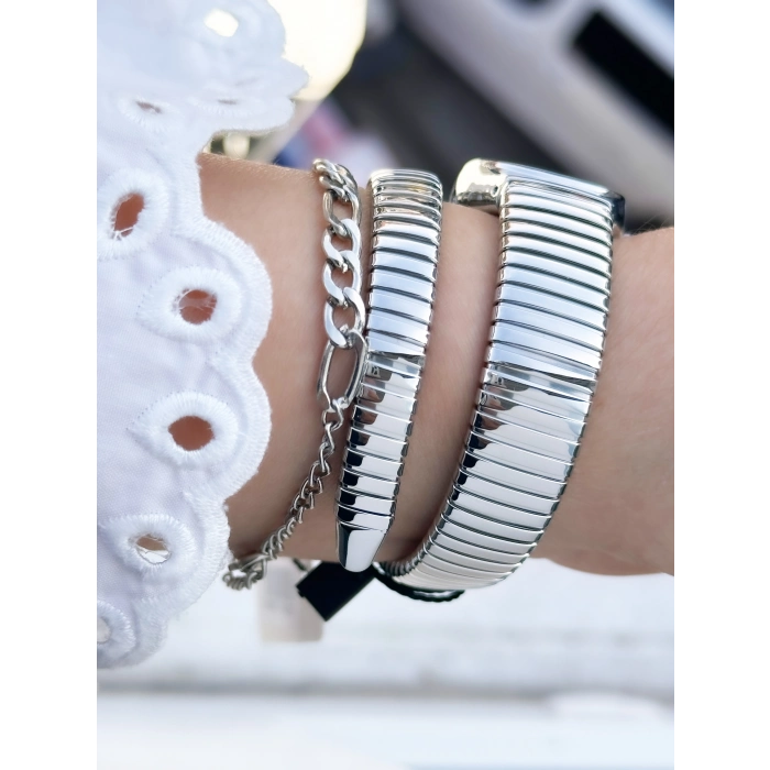 Ferro Gümüş Çelik Kordon Kadın Kol Saati FL40154A-A 3ATM Su Geçirmez 2 Yıl Garantili HediyePaketli