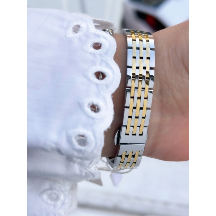 Ferro Sarı ve Gümüş Çelik Kordon Kadın Kol Saati FL88745A-D2 3 ATM Su Geçirmez 2 Yıl Garantili Hediye Paketli