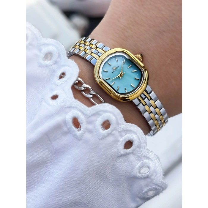 Ferro Sarı ve Gümüş Kadın Kol Saati FL88743A-D15 3 ATM Su Geçirmez 2 Yıl Garantili Hediye Paketli