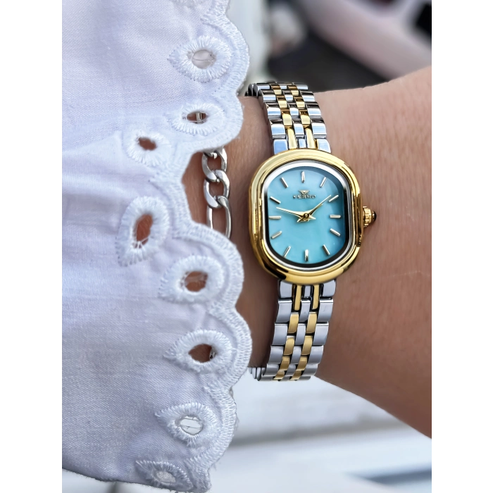 Ferro Sarı ve Gümüş Kadın Kol Saati FL88743A-D15 3 ATM Su Geçirmez 2 Yıl Garantili Hediye Paketli