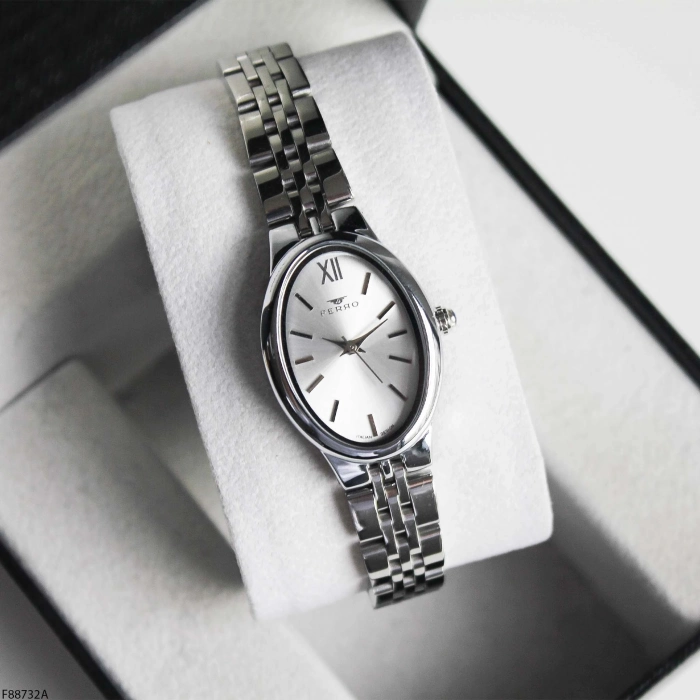 Ferro Gümüş Çelik Kordon Kadın Kol Saati FM88732A-A 2 Yıl Garantili 3 ATM Su Geçirmez Hediye Paketli