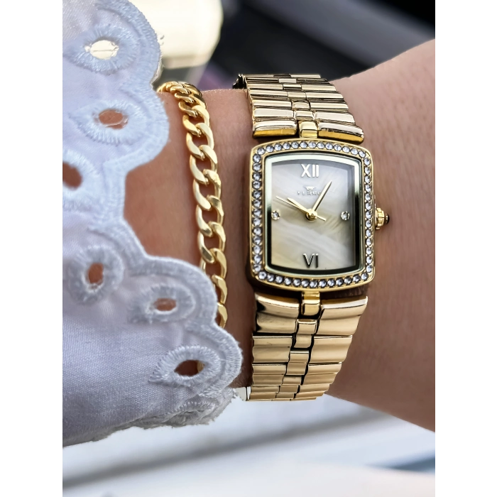 Ferro Sarı Çelik Kordon Kadın Kol Saati FL88744A-B4 3 ATM Su Geçirmez 2 Yıl Garantili Hediye Paketli