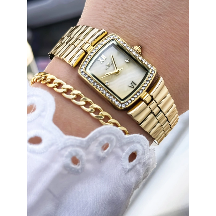 Ferro Sarı Çelik Kordon Kadın Kol Saati FL88744A-B4 3 ATM Su Geçirmez 2 Yıl Garantili Hediye Paketli