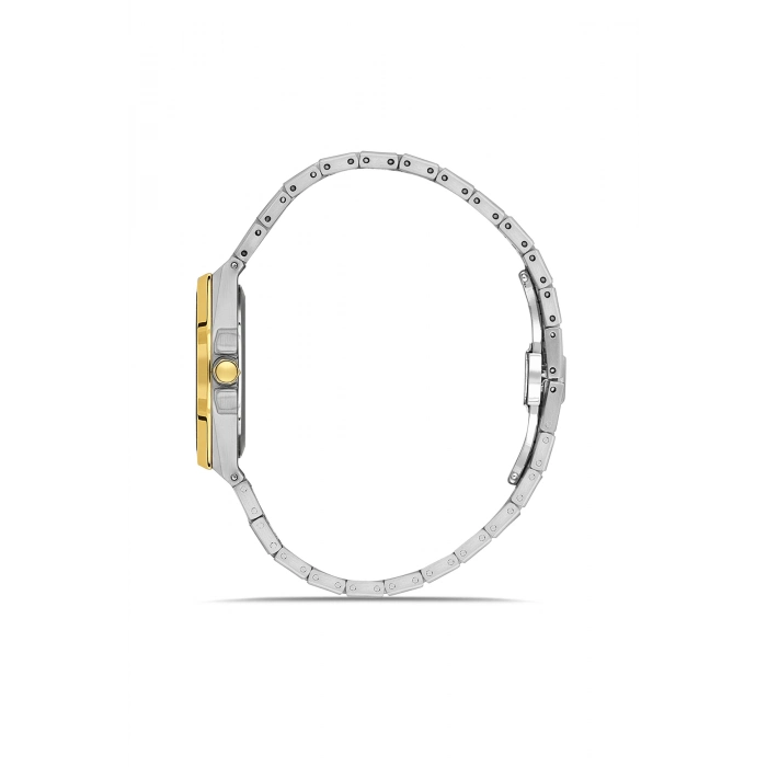 Ferro Sarı ve Gümüş Kordon Çelik Kordon Kadın Kol Saati FL21609A-D6 3ATM SuGeçirmez 2 YılGarantili