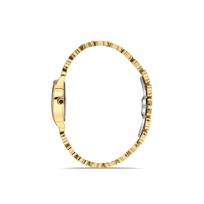 Ferro Sarı Çelik Kordon Kadın Kol Saati FM88282A-B2 2 Yıl Garantili 3 ATM Su Geçirmez Hediye Paketli