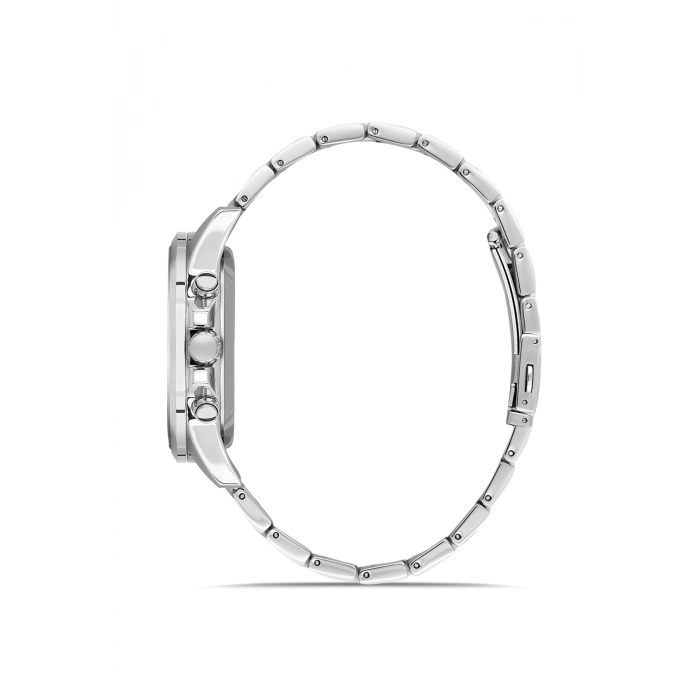 Ferro Gümüş Çelik Kordon Erkek Kol Saati FM11533AWT-A3 Fonksiyonları Aktif 3ATM Su Geçirmez