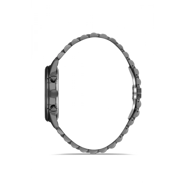 Ferro Gri Çelik Kordon Erkek Kol Saati FM11647A-V3 Fonksiyonları Aktif 3 ATM Su Geçirmez