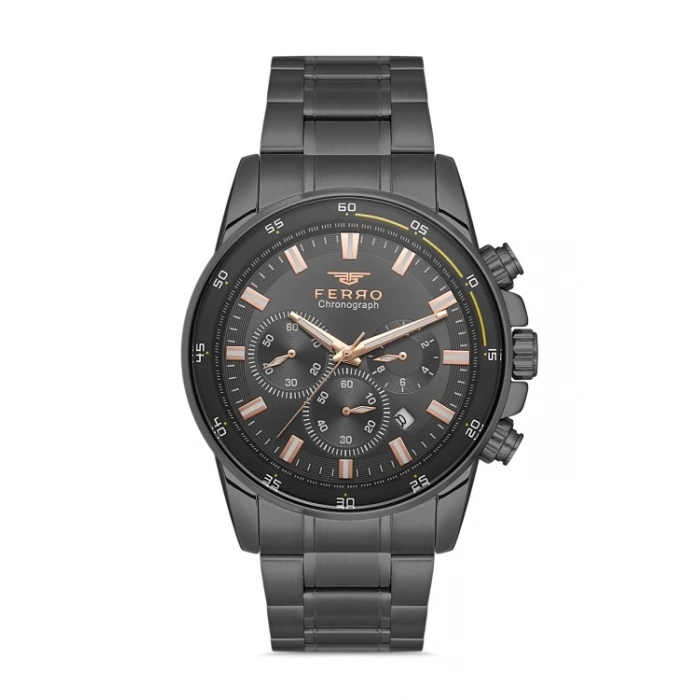 Ferro Gri Çelik kordon Erkek Kol Saati FM31302A-V