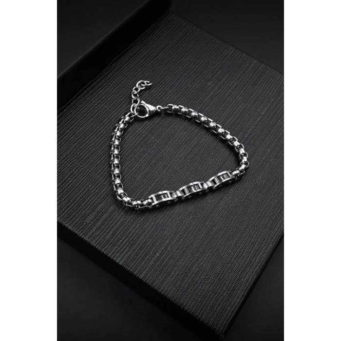 Ferro Gümüş Çelik Erkek Bileklik FRJ10009A-A