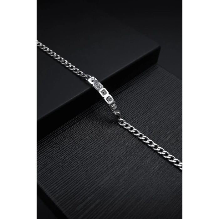 Ferro Gümüş Çelik Erkek Bileklik FRJ10016A-A