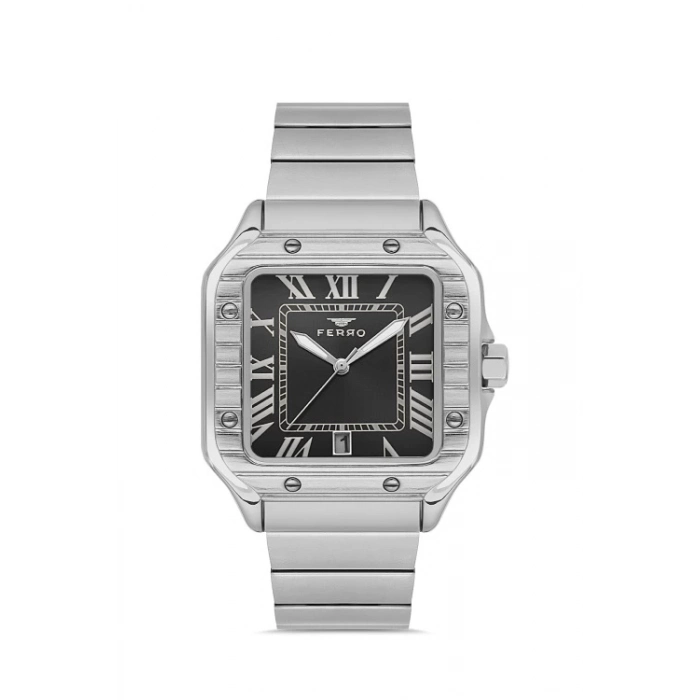 Ferro Gümüş Çelik Kordon Erkek Kol Saati F11448A-A2