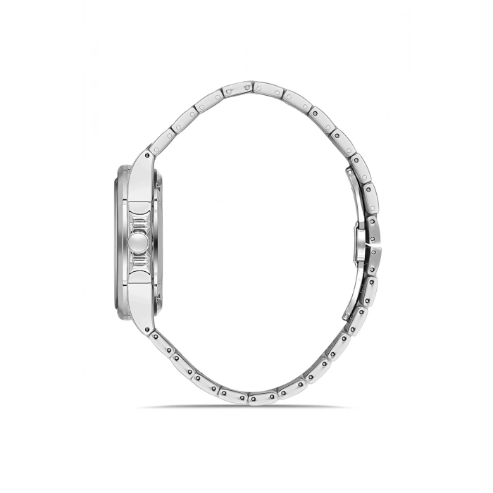 Ferro Gümüş Çelik Kordon Erkek Kol Saati F11648AWT-A15 Fonksiyonları Aktif 3 ATM Su Geçirmez