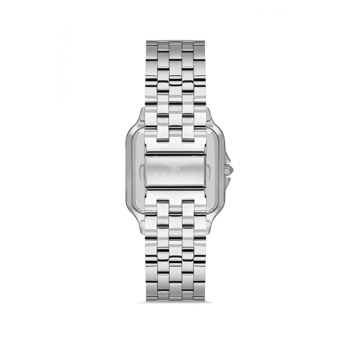 Ferro Gümüş Çelik Kordon Erkek Kol Saati FL21622AWT-A6 3ATM Su Geçirmez 2 Yıl Garantili HediyePaket