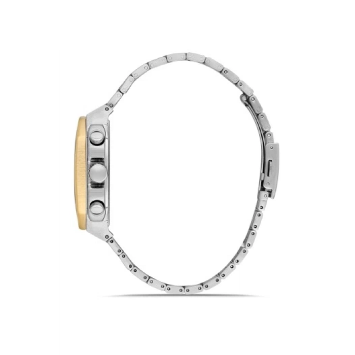 Ferro Gümüş Çelik Kordon Erkek Kol Saati FM11485A-D6 Fonksiyonları Aktif 3ATM Su Geçirmez