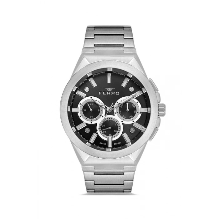 Ferro Gümüş Çelik Kordon Erkek Kol Saati FM11505A-A2