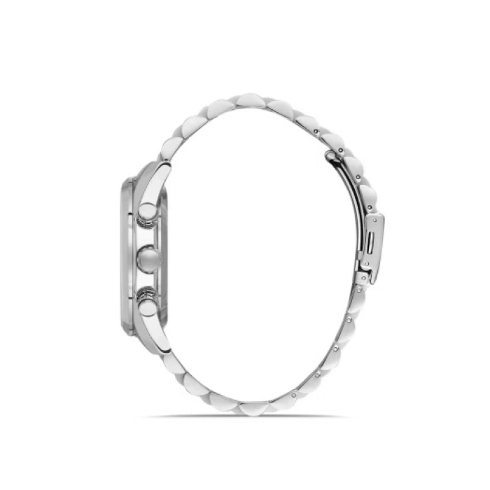 Ferro Gümüş Çelik Kordon Erkek Kol Saati FM11507A-A Fonksiyonları Aktif 3ATM Su Geçirmez