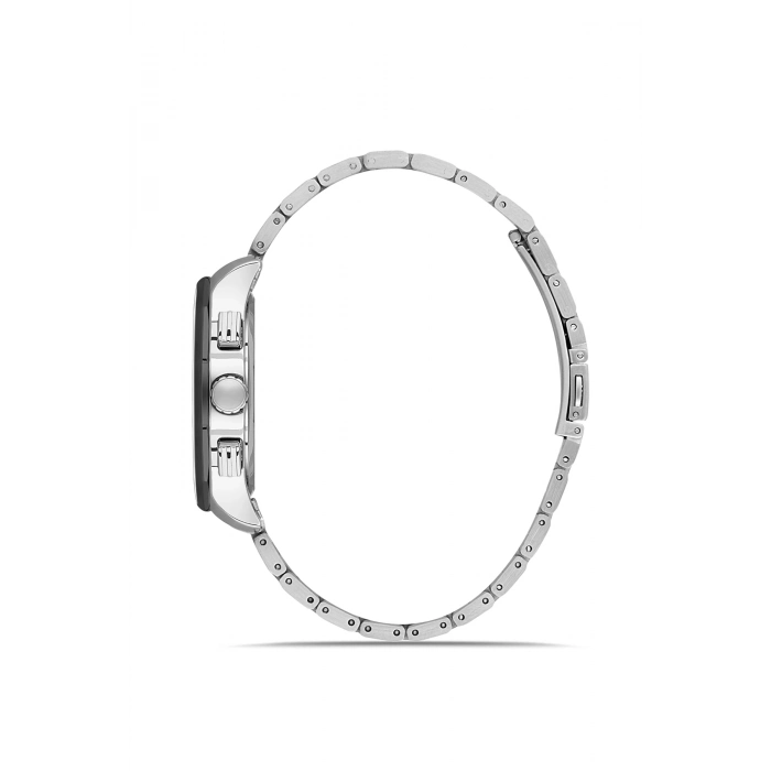 Ferro Gümüş Çelik Kordon Erkek Kol Saati FM11520AWT-J6 Fonksiyonları Aktif 3ATM Su Geçirmez