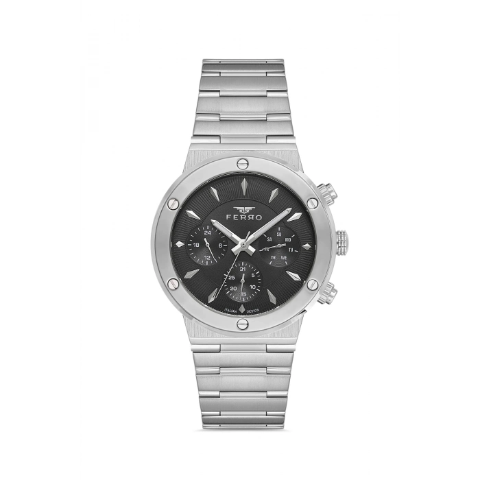 Ferro Gümüş Çelik Kordon Erkek Kol Saati FM11521AWT-A2