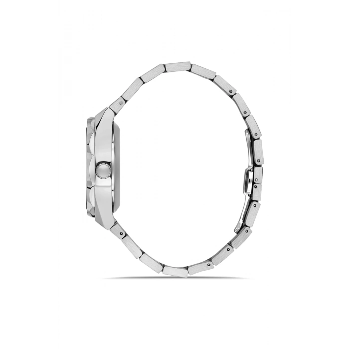 Ferro Gümüş Çelik Kordon Erkek Kol Saati FM11537AWT-A2 Fonksiyonları Aktif 3ATM Su Geçirmez