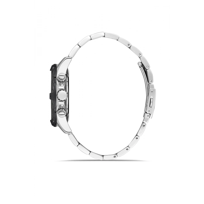 Ferro Gümüş Çelik Kordon Erkek Kol Saati FM11541AWT-J2 Fonksiyonları Aktif 3ATM Su Geçirmez