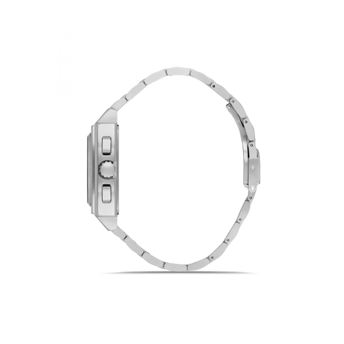 Ferro Gümüş Çelik Kordon Erkek Kol Saati FM11553AWT-A6 Fonksiyonları Aktif 3 ATM Su Geçirmez