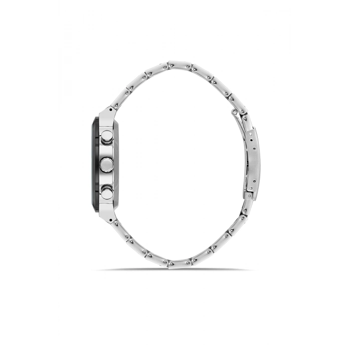 Ferro Gümüş Çelik Kordon Erkek Kol Saati FM11568AWT-J6 Fonksiyonları Aktif 3 ATM Su Geçirmez